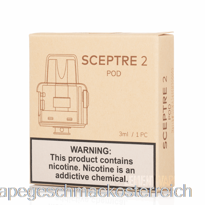 Innokin Scepter 2 Ersatz-Pods 3 Ml Pod + 2 Coils Vape-Geschmack